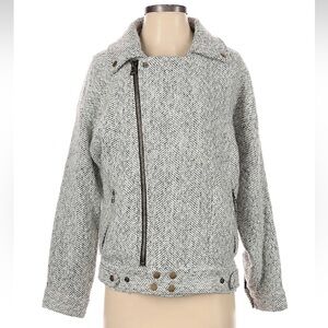 NWT J.O.A Herringbone Tweed Coat